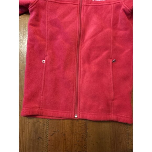 Columbia Girls Red Fleece Jacket Size Medium - Picture 5 of 5